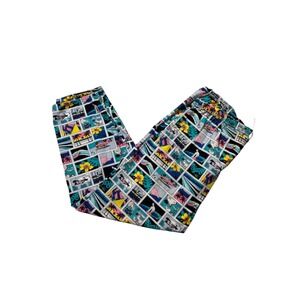 Vintage Sun Country Hawaii Comic Strip Print Lounge Pants Mens XL Tropical Surf